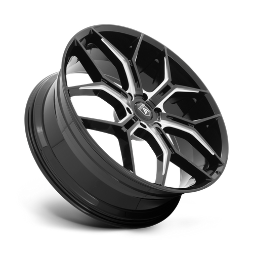Asanti Black ABL-38 MONARCH TRUCK Gloss Black Milled 22x9.5 +38 6x120mm 66.9mm - Wheelwiz