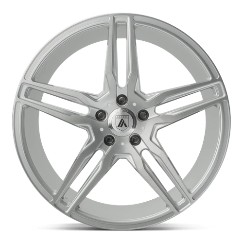 Asanti Black ABL-12 ORION Brushed Silver Carbon Fiber Insert 22x9 +32 5x112mm 72.6mm - WheelWiz