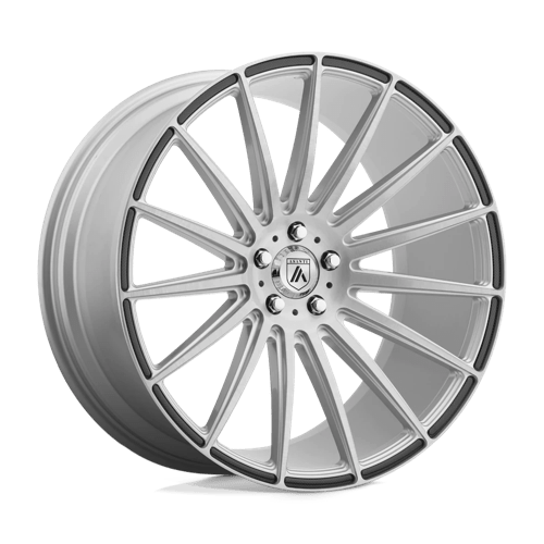 Asanti Black ABL-14 POLARIS Brushed Silver Carbon Fiber Insert 22x10.5 +35 5x114.3mm 72.6mm - WheelWiz