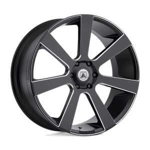 Asanti Black ABL-15 APOLLO Satin Black Milled 28x10 +15 6x139.7mm 106.1mm - WheelWiz