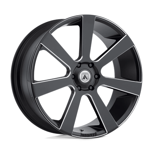 Asanti Black ABL-15 APOLLO Satin Black Milled 28x10 +30 6x139.7mm 100.3mm - WheelWiz