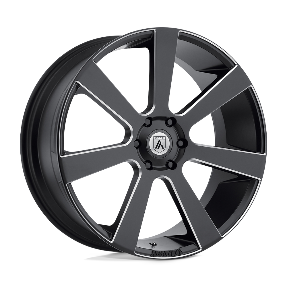 Asanti Black ABL-15 APOLLO Satin Black Milled 28x10 +30 6x139.7mm 100.3mm - WheelWiz