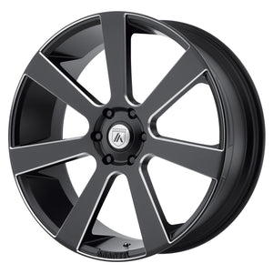 Asanti Black ABL-15 APOLLO Satin Black Milled 22x9 +35 6x120mm 66.9mm - Wheelwiz