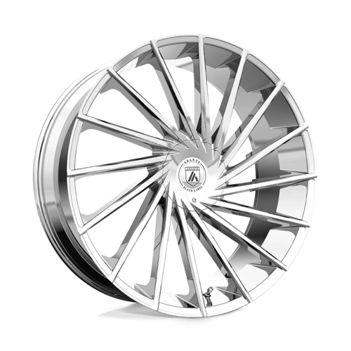 Asanti Black ABL-18 MATAR Chrome 22x9 +15 6x135|6x139.7mm 106.1mm - WheelWiz
