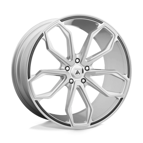 Asanti Black ABL-19 ATHENA Brushed Silver 20x8.5 +38 5x114.3mm 72.6mm - WheelWiz
