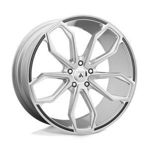 Asanti Black ABL-19 ATHENA Brushed Silver 22x10.5 +25 5x115mm 72.6mm - WheelWiz