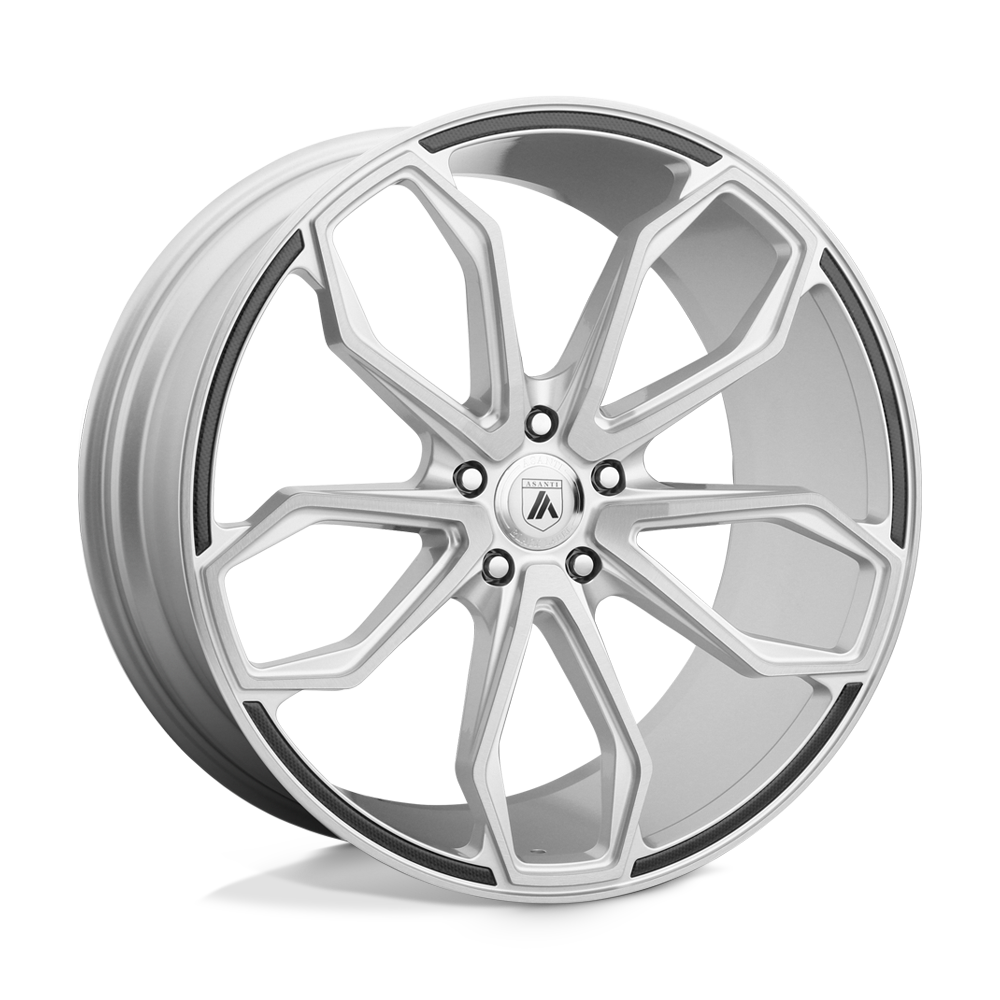 Asanti Black ABL-19 ATHENA Brushed Silver 22x9 +32 5x112mm 72.6mm - WheelWiz