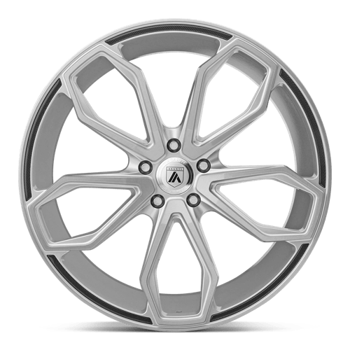Asanti Black ABL-19 ATHENA Brushed Silver 20x8.5 +20 5x115mm 72.6mm - WheelWiz