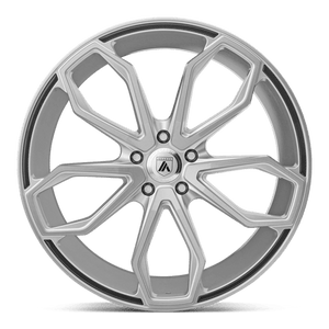 Asanti Black ABL-19 ATHENA Brushed Silver 22x10.5 +25 5x115mm 72.6mm - WheelWiz