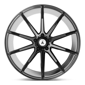 Asanti Black ABL-20 ARIES Gloss Black 20x8.5 +38 5x112mm 72.6mm - WheelWiz