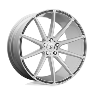 Asanti Black ABL-20 ARIES Brushed Silver 22x9 +32 5x112mm 72.6mm - WheelWiz