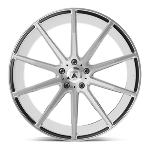 Asanti Black ABL-20 ARIES Brushed Silver 22x10.5 +35 5x120mm 74.1mm - WheelWiz