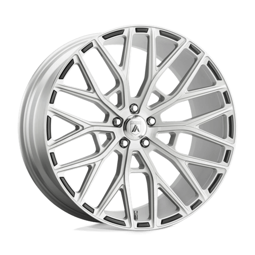 Asanti Black ABL-21 LEO Brushed Silver 22x10.5 +35 5x114.3mm 72.6mm - WheelWiz