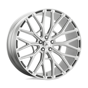 Asanti Black ABL-21 LEO Brushed Silver 22x10.5 +35 5x114.3mm 72.6mm - WheelWiz