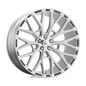 Asanti Black ABL-21 LEO Brushed Silver 20x8.5 +38 5x120mm 74.1mm - WheelWiz