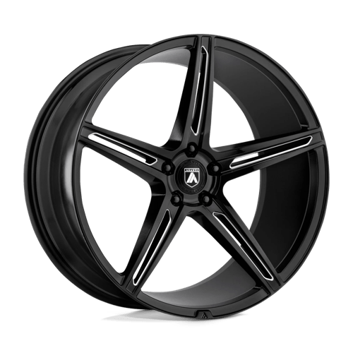 Asanti Black ABL-22 ALPHA 5 Gloss Black Milled 20x10.5 +38 5x120mm 74.1mm - WheelWiz
