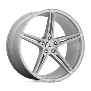 Asanti Black ABL-22 ALPHA 5 Brushed Silver 22x9 +32 5x112mm 72.6mm - WheelWiz