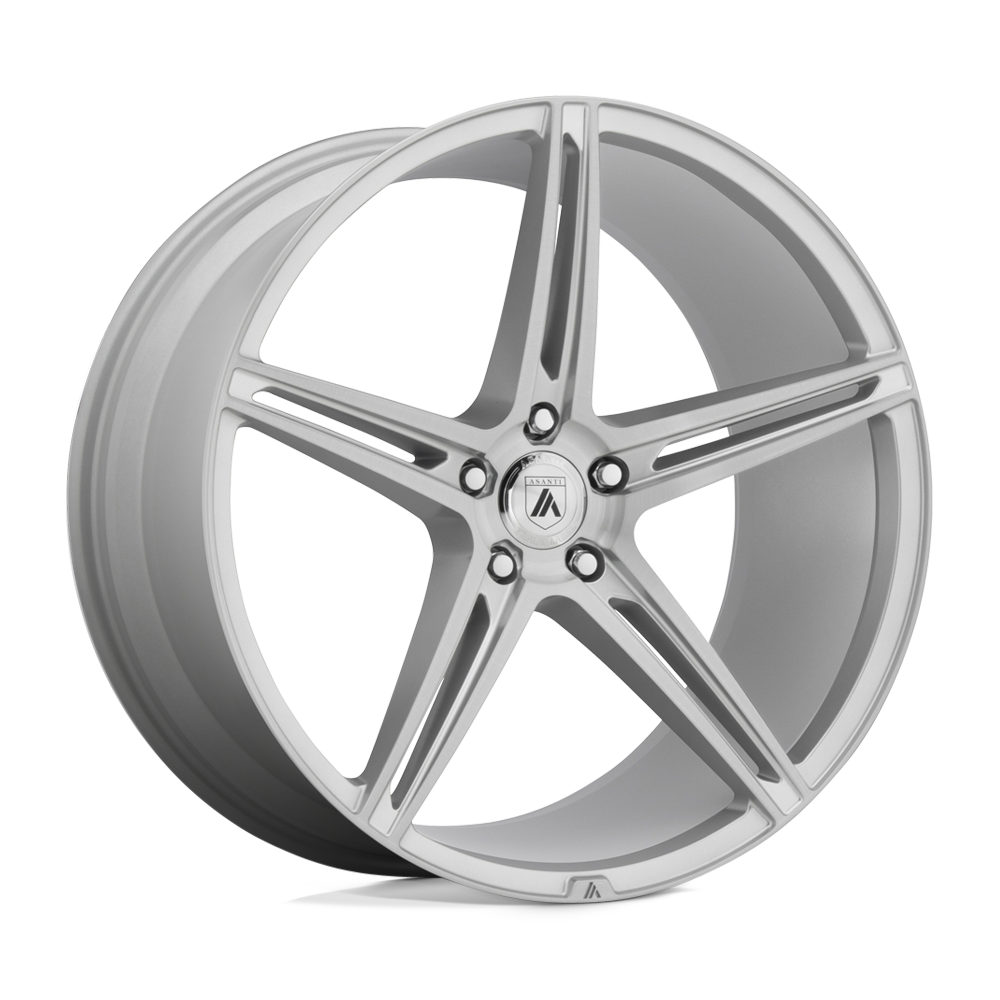 Asanti Black ABL-22 ALPHA 5 Brushed Silver 22x9 +15 5x115mm 72.6mm - WheelWiz