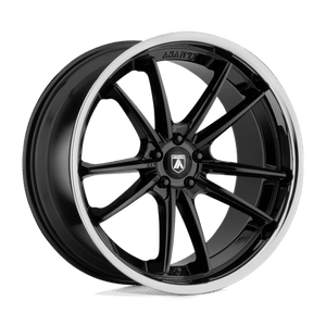 Asanti Black ABL-23 SIGMA Gloss Black Chrome Lip 22x10.5 +25 Custom 72.6mm - WheelWiz