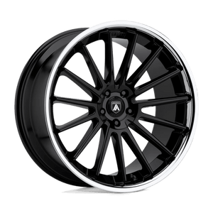 Asanti Black ABL-24 BETA Gloss Black Chrome Lip 22x9 +32 5x112mm 72.6mm - WheelWiz