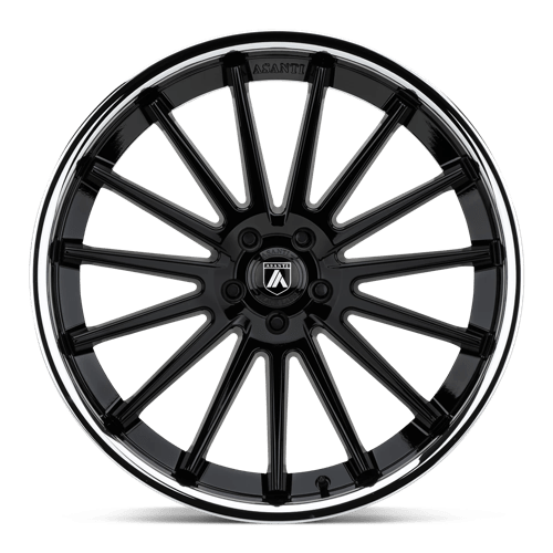 Asanti Black ABL-24 BETA Gloss Black Chrome Lip 24x9 +32 5x120mm 74.1mm - WheelWiz
