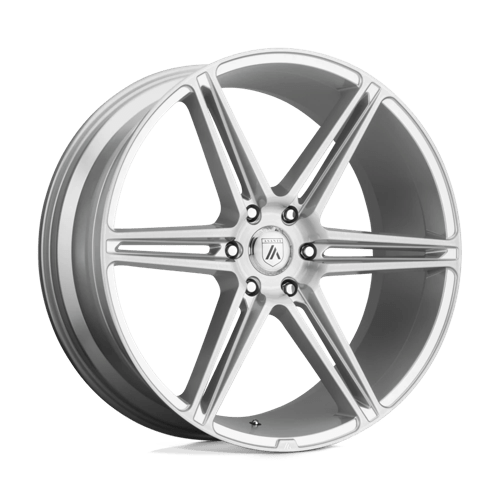 Asanti Black ABL-25 ALPHA 6 Brushed Silver 22x10 +30 6x139.7mm 100.3mm - WheelWiz