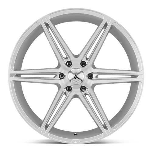 Asanti Black ABL-25 ALPHA 6 Brushed Silver 24x10 +30 6x139.7mm 100.3mm - WheelWiz