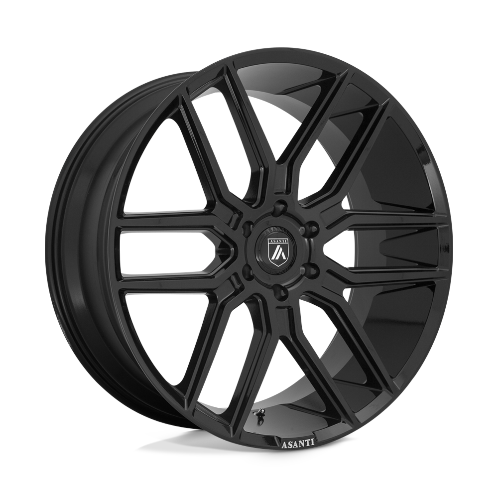 Asanti Black ABL-28 BARON Gloss Black 24x10 +30 6x135mm 87.1mm - WheelWiz
