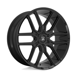 Asanti Black ABL-28 BARON Gloss Black 24x10 +30 6x135mm 87.1mm - WheelWiz