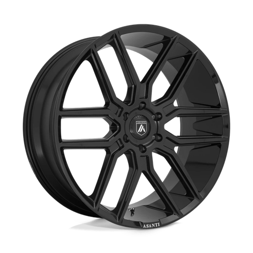 Asanti Black ABL-28 BARON Gloss Black 24x10 +15 6x139.7mm 106.1mm - WheelWiz