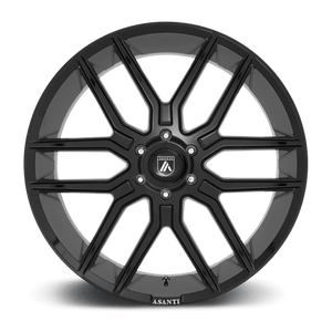 Asanti Black ABL-28 BARON Gloss Black 24x10 +30 6x135mm 87.1mm - WheelWiz