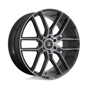 Asanti Black ABL-28 BARON Gloss Black With Gray Tint 22x9.5 +15 6x139.7mm 106.1mm - WheelWiz