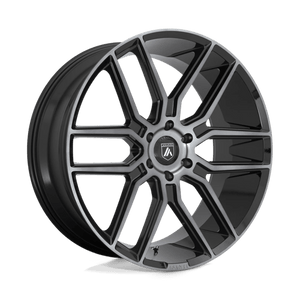 Asanti Black ABL-28 BARON Gloss Black With Gray Tint 22x9.5 +15 6x139.7mm 106.1mm - WheelWiz