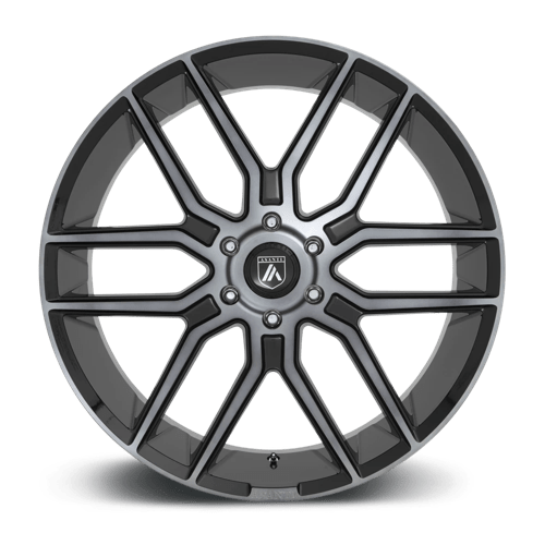 Asanti Black ABL-28 BARON Gloss Black With Gray Tint 24x10 +30 6x135mm 87.1mm - WheelWiz