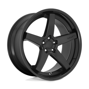 Asanti Black ABL31 REGAL Satin Black Gloss Black Lip 20x10.5 +20 5x115mm 72.6mm - WheelWiz