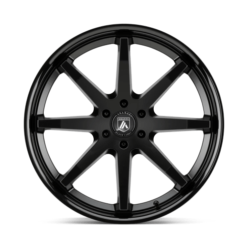 Asanti Black ABL-32 KAISER Satin Black Gloss Black Lip 20x9 +30 5x127mm 71.5mm - WheelWiz