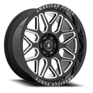 American Force AC001 Rush Gloss Black W/ Milled 22x10 -18 6x135mm 87.1mm - Wheelwiz