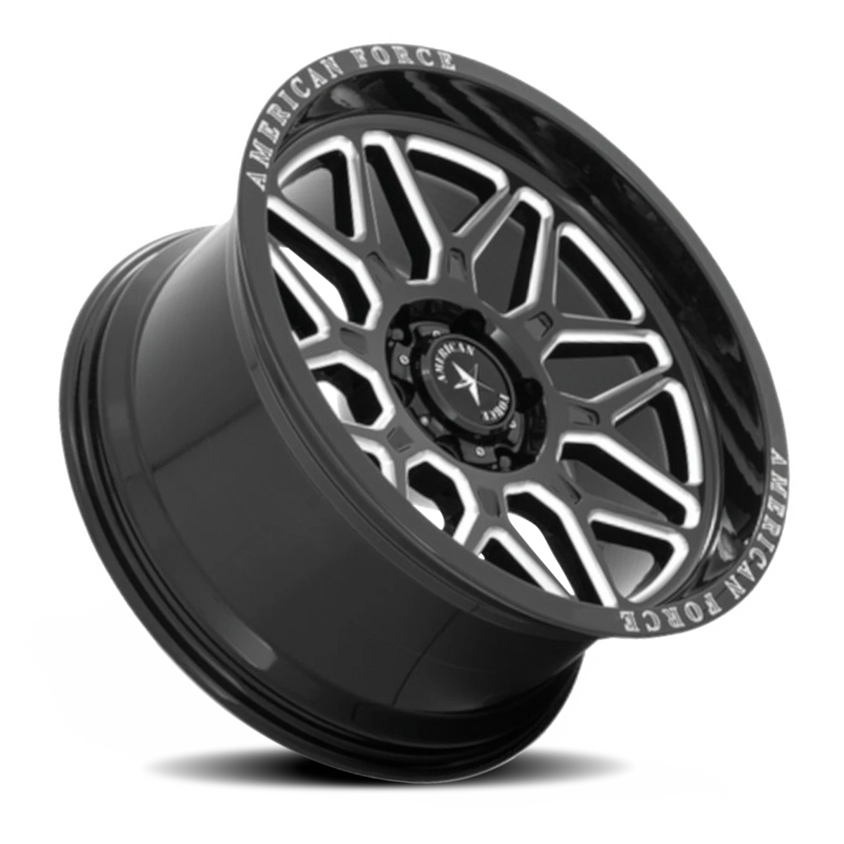 American Force AC001 Rush Gloss Black W/ Milled 20x10 -18 6x139.7mm 78.1mm - Wheelwiz