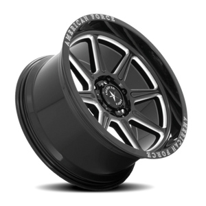 American Force AC002 Trail Gloss Black W/ Milled 22x10 -18 6x139.7mm 78.1mm - Wheelwiz