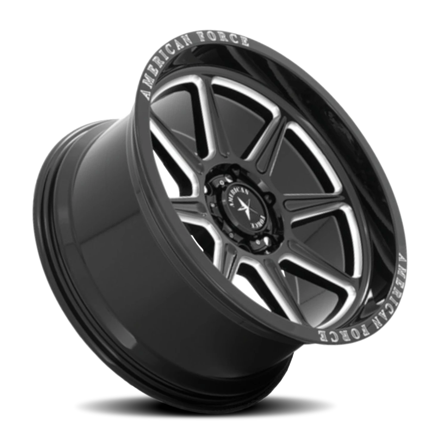 American Force AC002 Trail Gloss Black W/ Milled 20x10 -18 6x135mm 87.1mm - Wheelwiz