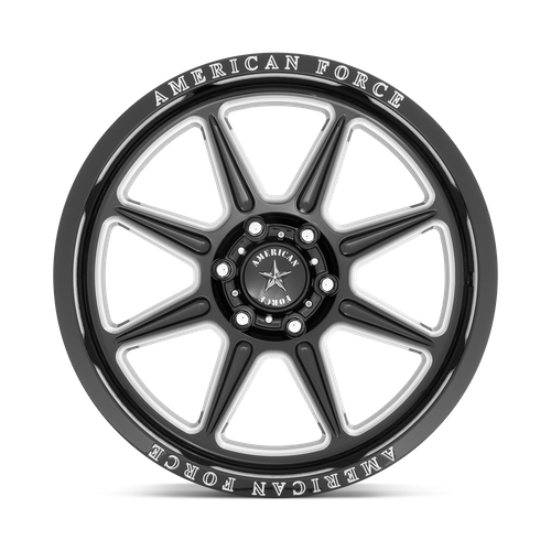 American Force AC002 Trail Gloss Black W/ Milled 20x10 -18 6x135mm 87.1mm - Wheelwiz