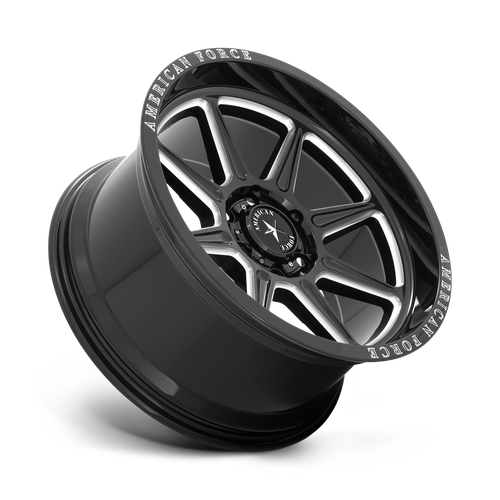 American Force AC002 Trail Gloss Black W/ Milled 20x10 -18 6x135mm 87.1mm - Wheelwiz