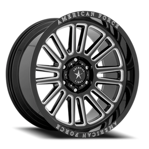 American Force AC003 Weapon Gloss Black W/ Milled 20x10 -18 6x139.7mm 106.1mm - Wheelwiz