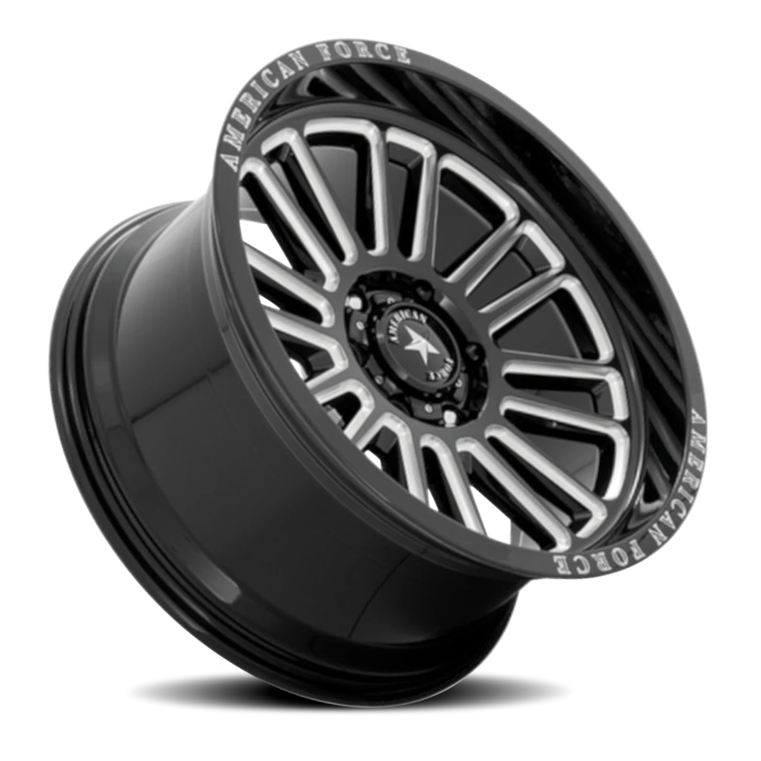 American Force AC003 Weapon Gloss Black W/ Milled 20x10 -18 6x135mm 87.1mm - Wheelwiz