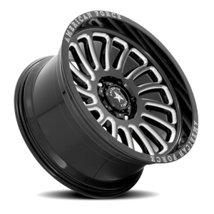 American Force AC004 Vulcan Gloss Black W/ Milled 20x10 -18 6x139.7mm 78.1mm - Wheelwiz