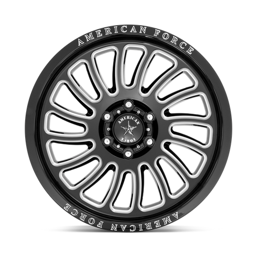 American Force AC004 VULCAN Gloss Black Milled 22x10 -18 6x135mm 87.1mm
