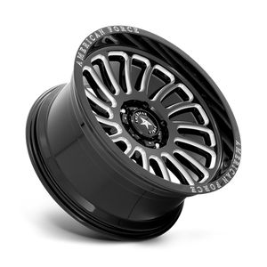 American Force AC004 VULCAN Gloss Black Milled 22x10 -18 6x135mm 87.1mm