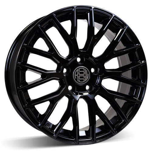 RSSW Custom Gloss black 20x9 +35 5x114.3mm 70.5mm