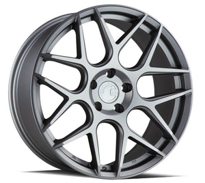 Aodhan AFF2 Matte Gray 19x8.5 +35 5x112 66.6mm - Wheelwiz