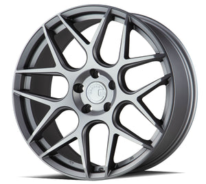 Aodhan AFF2 Matte Gray 19x8.5 +35 5x112 66.6mm - Wheelwiz